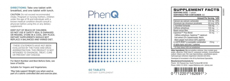 PhenQ Label