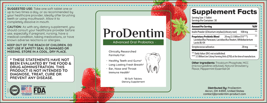 prodentim supplement facts